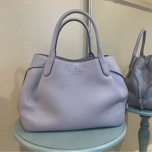 Kate Spade Dumpling Pebbled Leather Large Triple Compartment Satchel